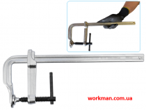 Струбцина F-образная кованая WorkMan Screw 100х300 мм