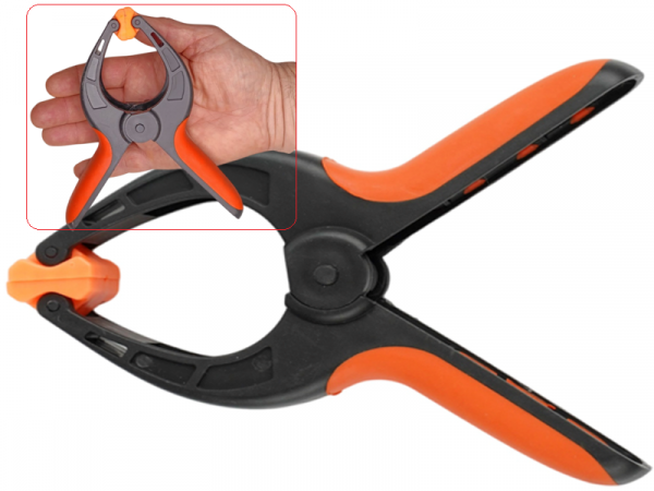 Пружинная струбцина 150 мм WorkMan Nylon для быстрой фиксации фото 1