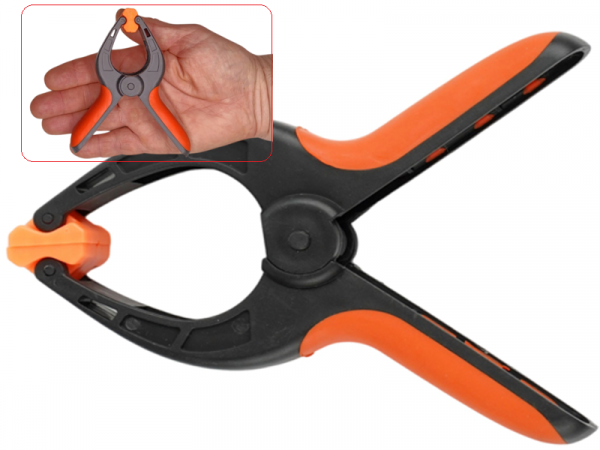 Пружинная струбцина 100 мм WorkMan Nylon для быстрой фиксации фото 1