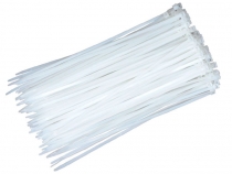 Пластиковые стяжки хомуты белые 300х3,6мм Intertool TC-3630