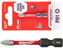 Ударная бита Milwaukee Shockwave PH1 x 50 мм для точных работ