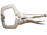 Клещи зажимные CrV С-типа 280 мм с фиксатором фото 2