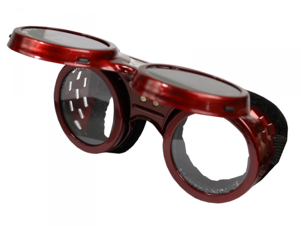 Откидные очки газосварщика Tehmar в металлическом корпусе фото 1