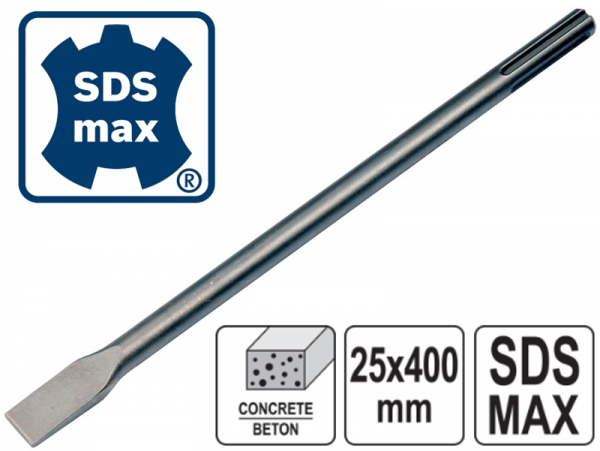 Зубило SDS-Max плоское 400х25мм фото 1
