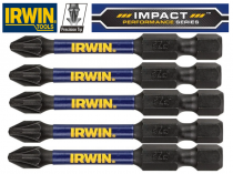 Биты ударные  PZ2х57мм 5шт Irwin IMPACT PRO