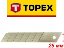 Отламывающиеся сегментные лезвия 25мм 5шт Topex 17В550