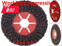 Универсальный фибровый круг WorkMan Aggressive Р80 фото 2