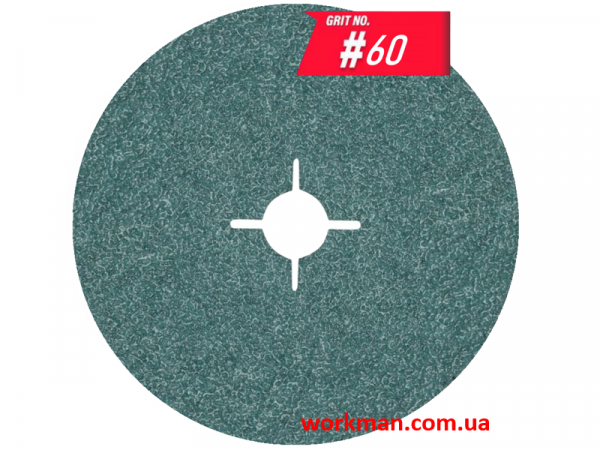 Фибровый круг WorkMan Zirconium P60 фото 1
