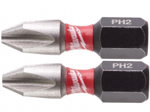 Ударная бита Milwaukee Shockwave PH2 x 25 мм (2 шт.) для импакта