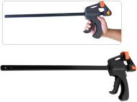 Струбцина быстрозажимная пистолетная WorkMan Automatic 400х60 мм фото 2