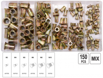 Заклепки резьбовые стальные 150шт М3-M10