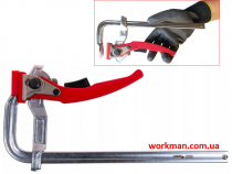 Струбцина быстрозажимная рычажная WorkMan Lever 60х200 мм
