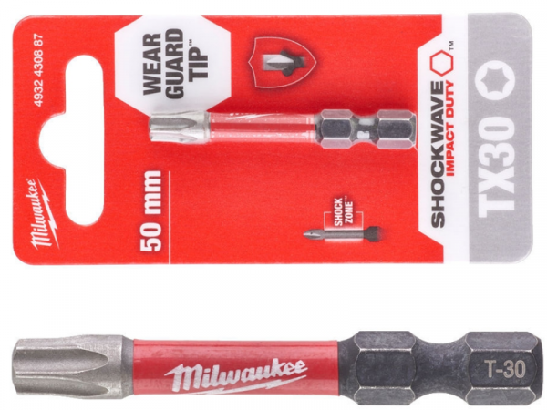 Ударная бита Milwaukee Shockwave 50мм TX30 фото 1