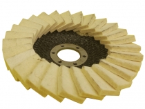 Фетровый лепестковый круг КЛТ на болгарку 125х22.2 мм