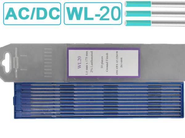 Электрод вольфрамовый лантановый синий WL-20 1,6мм фото 1