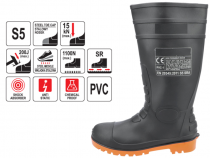 Рабочие сапоги Веллингтон S5 ПВХ с металлическим носком