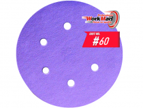 Круг на липучці 6 отворів WorkMan Ceramic 150х6H P60