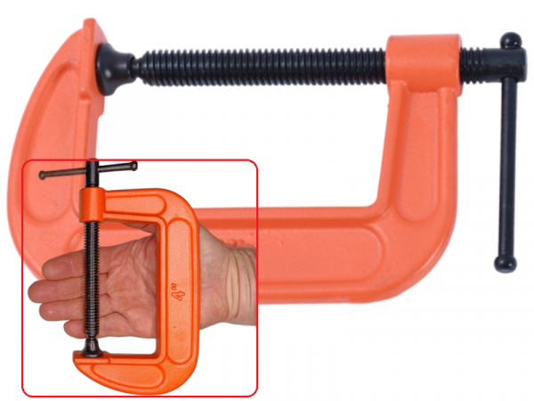 Струбцина G-образная усиленная 100 мм WorkMan Heavy Duty фото 1