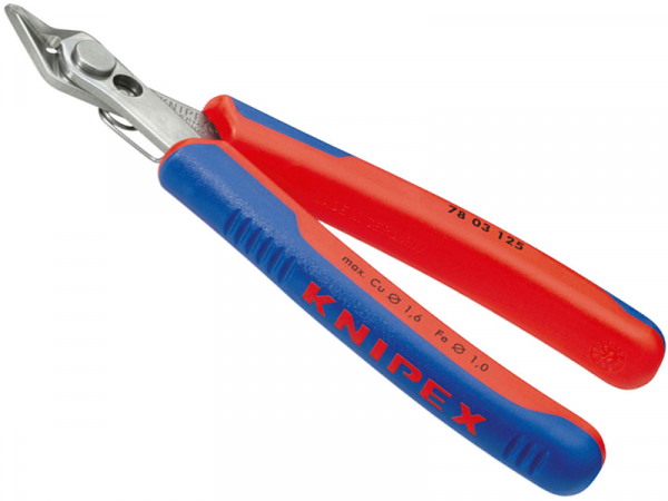 Бокорезы прецизионные для электроники Knipex 125мм  фото 1