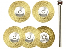 Латунные дисковые проволочные диски для гравера 22 мм Proxxon