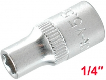 Головка шестигранная 1/4″ короткая 5,5мм Yato YT-1404
