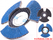 Пелюстковий круг для нержавійки WorkMan Slotted 125-Р60