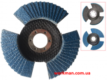 Лепестковый круг для нержавейки WorkMan Slotted 125-Р60
