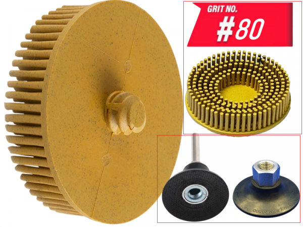 Насадка для шлифовки WorkMan Bristle Р80 фото 1