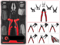 Мультитул 5-в-1 200мм Cr-V со сменными насадками в кейсе