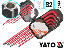 Набор длинных ключей звездочек Torx Yato YT-0563 (9 штук)