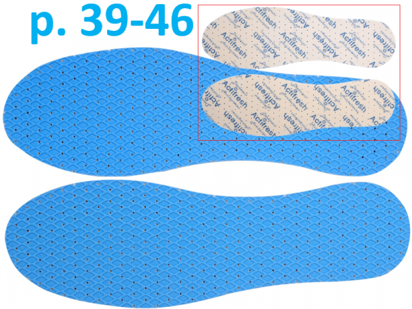 Антибактериальные стельки АктиФреш для рабочей обуви (р. 39-46) фото 1