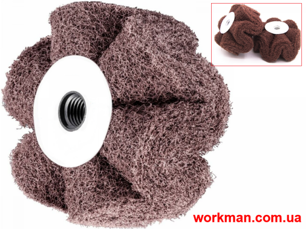 Волнистый валик для сатинирования WorkMan Satin М14-100х50-Р80 фото 1