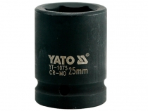 Головка ударная шестигранная для гайковёрта 3/4'' 25мм Yato YT-1075