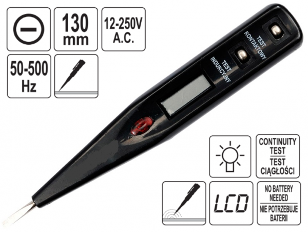 Индикатор напряжения LCD 12-250V с подсветкой фото 1