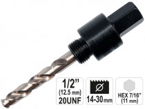 Хвостовик для биметаллических коронок 19-29 мм (резьба 1/2