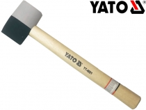 Киянка резиновая бело-черная 49мм 0,34кг Yato YT-4601
