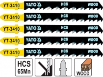 Пилки по дереву для электролобзика Yato YT-3410 агрессивный рез