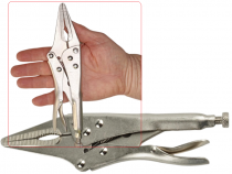 Зажимные клещи с фиксатором (длинные губки) WorkMan Long-230