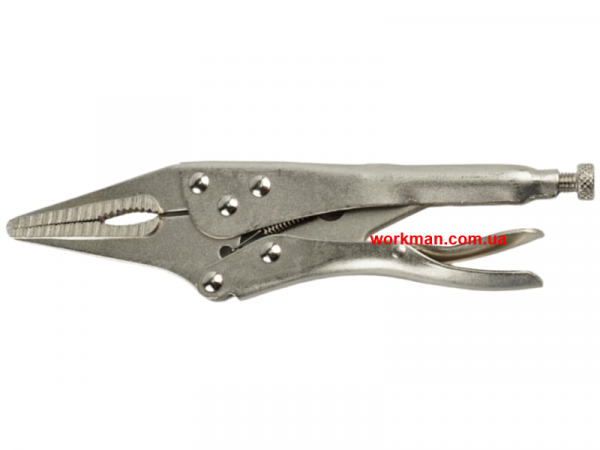 Длинногубцы зажимные с фиксатором 230 мм WorkMan Long-230 фото 1