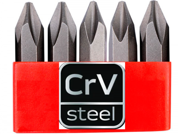 Биты для ударной отвертки CrV PH2 фото 1