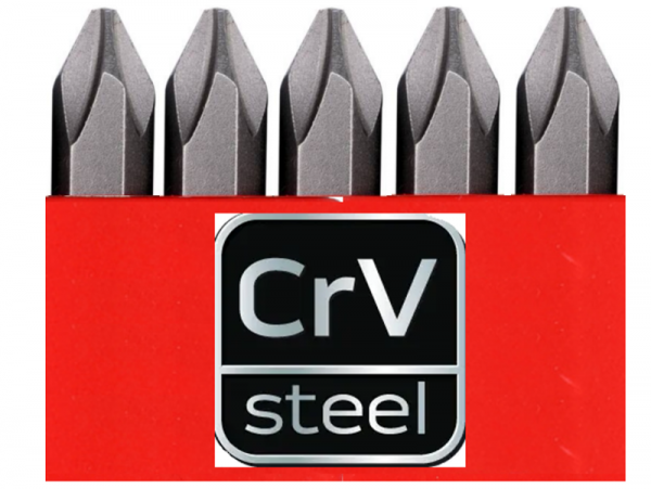 Биты для ударной отвертки CrV PH3 фото 1