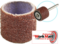 Шлифовальный барабан для гравера WorkMan 13/15 P80 фото 2