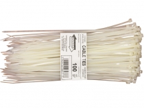 Стяжки нейлоновые кабельные белые 450х8,8мм