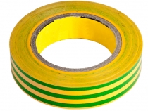 Изолента ПВХ желто-зеленая 20м