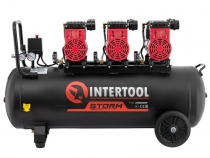Intertool PT-0028 компрессор безмасляный малошумный 100 литров