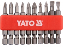 Набор из 10 популярных бит 50мм для шуруповёрта Yato YT-0483