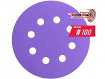 Круг на липучці 8 отворів WorkMan Ceramic 125х8H P100