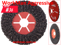 Универсальный фибровый круг WorkMan Aggressive Р36 фото 2