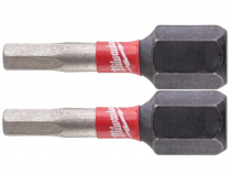 Бита ударная шестигранная Milwaukee Shockwave 25мм Hex3 (2шт)