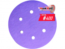 Круг на липучці 6 отворів WorkMan Ceramic 150х6H P400